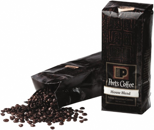 Peet's Coffee & Tea Bulk Coffee, House Blend, Whole Bean, 1 Lb Bag