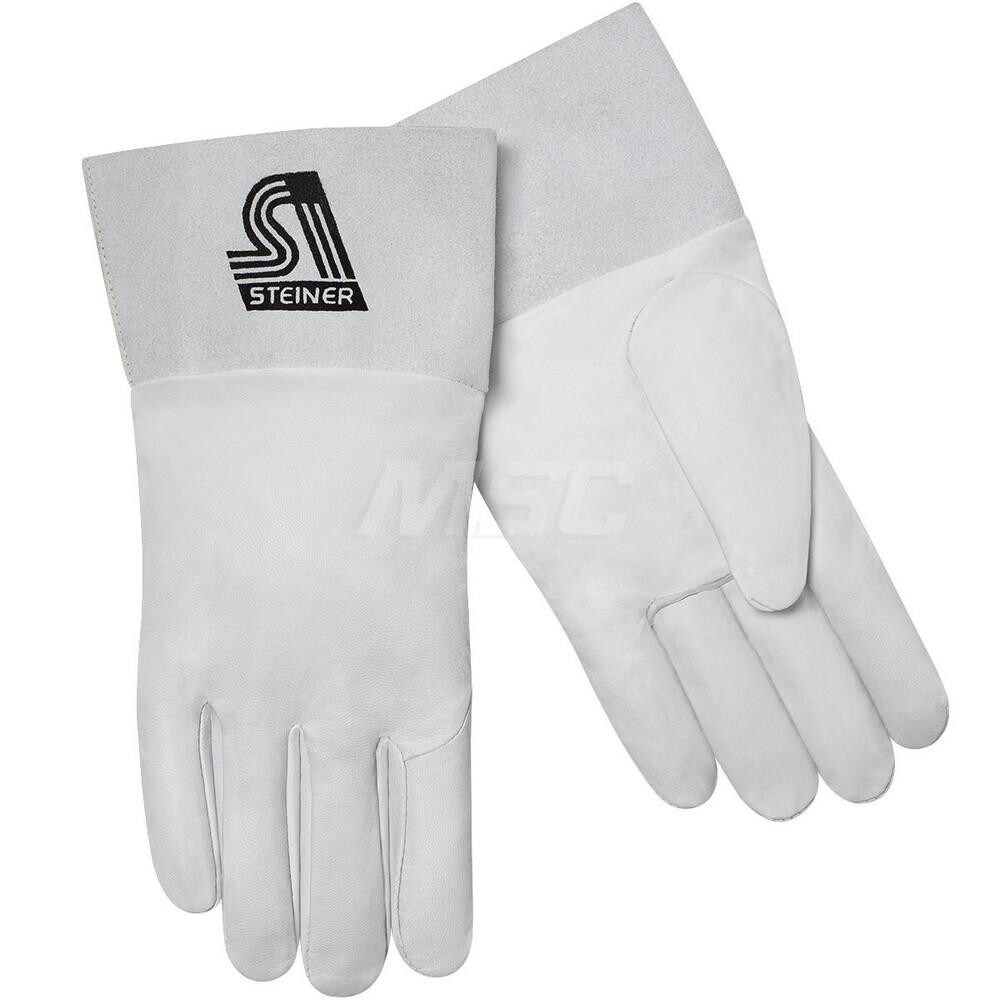 Welding Gloves: Size X-Small, Goatskin Leather, TIG Welding Application