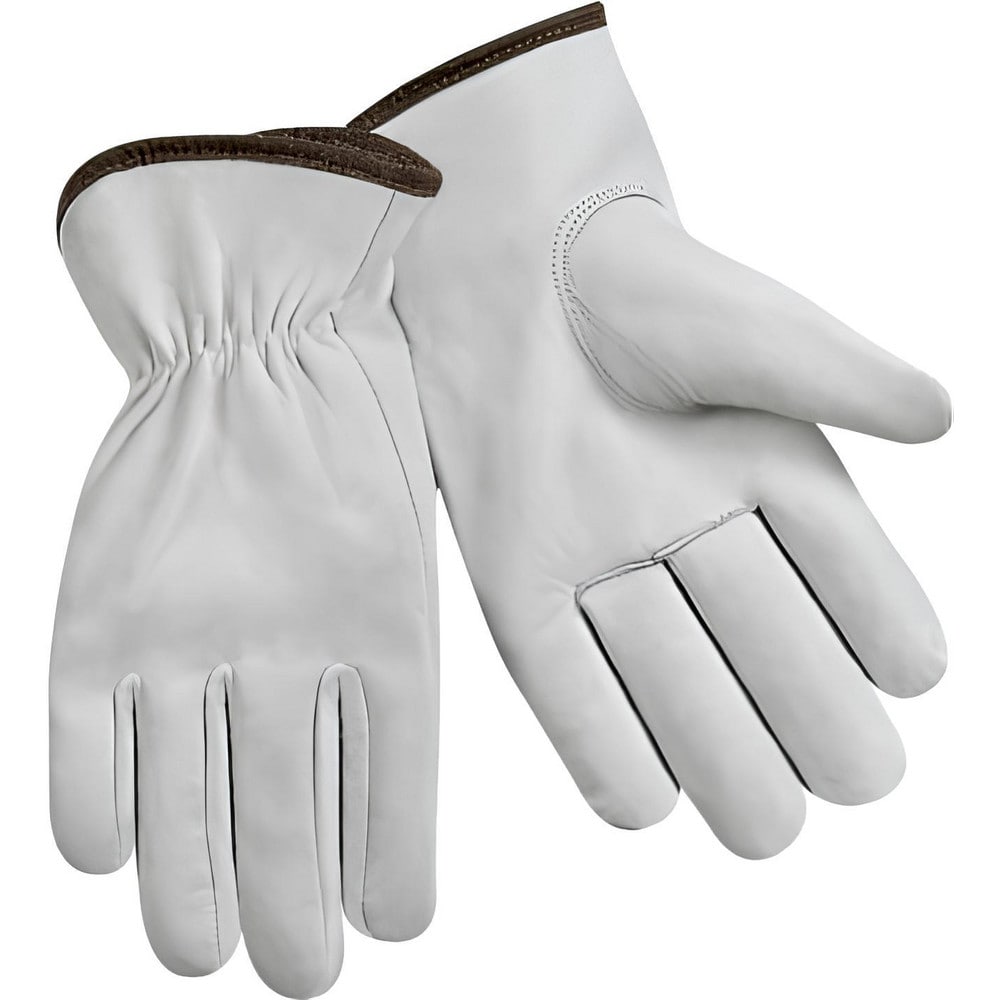 Work Gloves: Size Large, LeatherLined, Leather, Field Work