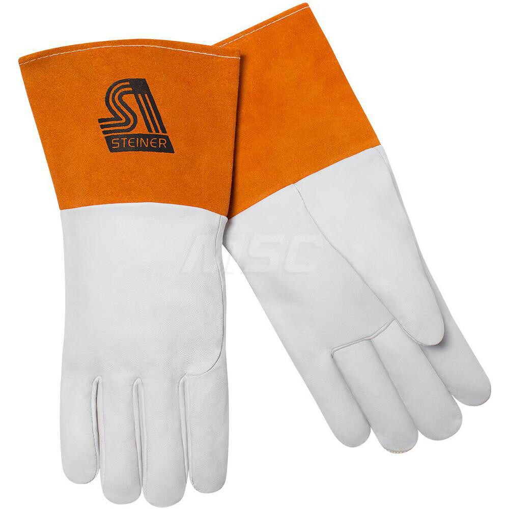 Welding Gloves: Size 2X-Large, Kidskin Leather, TIG Welding Application