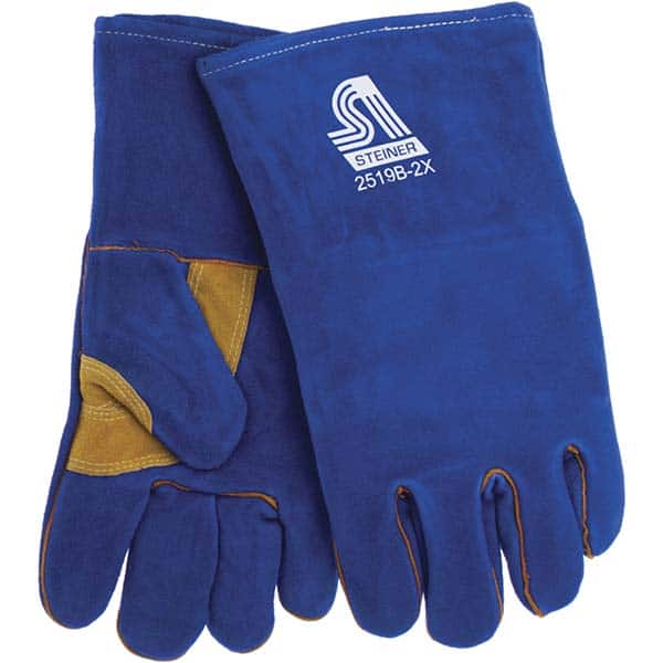 Steiner 2519B-2X Welding Gloves: Leather, Stick Welding Application 