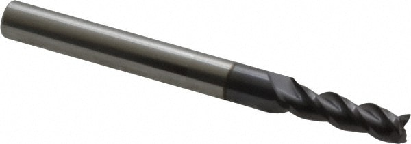 ProMax 109-01014 Square End Mill: 5/32 Dia, 1/2 LOC, 3/16 Shank Dia, 2 OAL, 3 Flutes, Solid Carbide Image