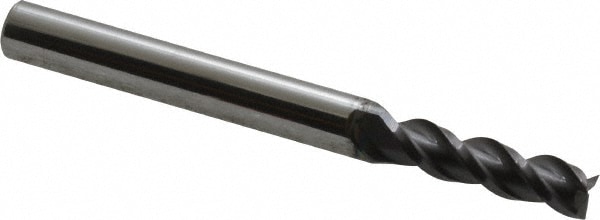 ProMax 109-01414 Square End Mill: 7/32 Dia, 3/4 LOC, 1/4 Shank Dia, 2-1/2 OAL, 3 Flutes, Solid Carbide Image