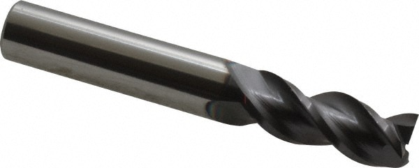 ProMax 109-02414 Square End Mill: 3/8 Dia, 7/8 LOC, 3/8 Shank Dia, 2-1/2 OAL, 3 Flutes, Solid Carbide Image