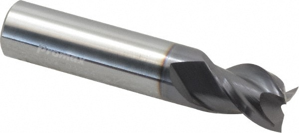 ProMax 109-03224 Square End Mill: 1/2 Dia, 5/8 LOC, 1/2 Shank Dia, 2-1/2 OAL, 3 Flutes, Solid Carbide Image