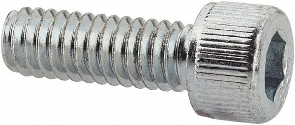 Value Collection 872081PR Hex Head Cap Screw: #8-32 x 1/2", Alloy Steel, Zinc-Plated Image