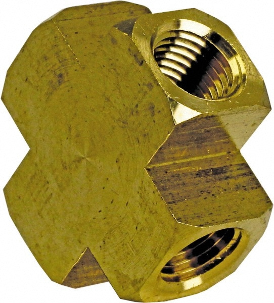 Industrial Pipe Female Cross: 1/8" Female Thread, FNPT
