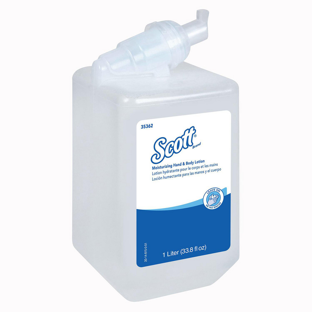 Moisturizing Hand & Body Lotion, 1.0 L Manual Refills, White, Fresh Scent, NSF E-4 Rated