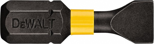 DeWALT Power Screwdriver Bit: Slotted Bit - 0.2500" Drive, 1" OAL | 50-Pack | Part #DWA1SL4IRB