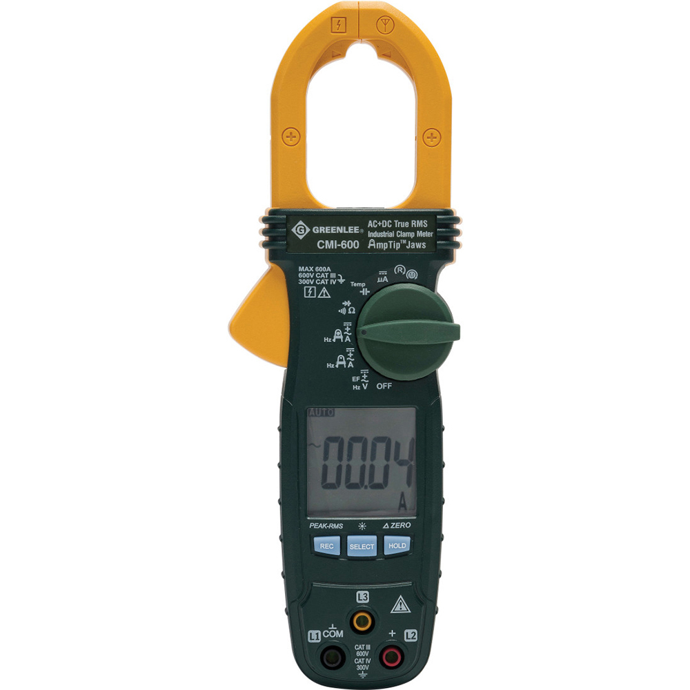 Greenlee Voltage Clamp Meter CAT III & CAT IV, Clamp On Jaw MSC Direct