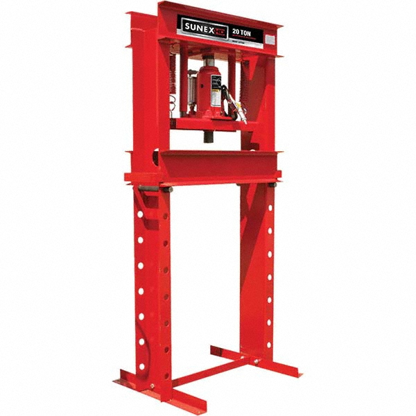 Shop Press: 6" Stroke - 23-3/4" Between Uprights, 1-1/2 to 33" Ram to Table