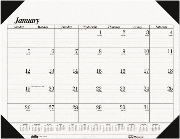 House of Doolittle - Desk Pad Calendar: 12 Sheets, White Paper | MSC ...