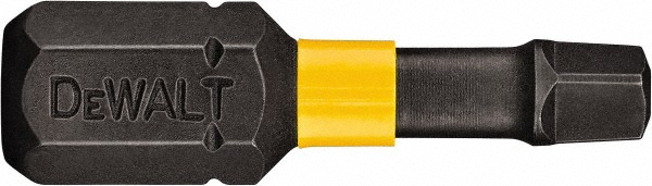 DeWALT Power Screwdriver Bit: Square Recess Bit - 0.2500" Drive, 1" OAL | 50-Pack | Part #DWA1SQ3IRB