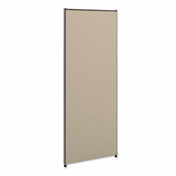 Fabric Panel Partition: 24" OAW, 60" OAH, Gray