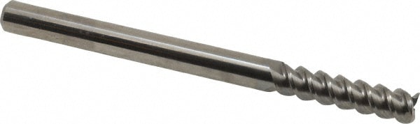 Accupro 360L3125 Square End Mill: 5/16 Dia, 1-1/4 LOC, 5/16 Shank Dia, 4 OAL, 3 Flutes, Solid Carbide 