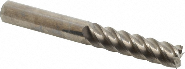 Accupro 545L6250 Square End Mill: 5/8 Dia, 2-1/2 LOC, 5/8 Shank Dia, 5 OAL, 5 Flutes, Solid Carbide Image
