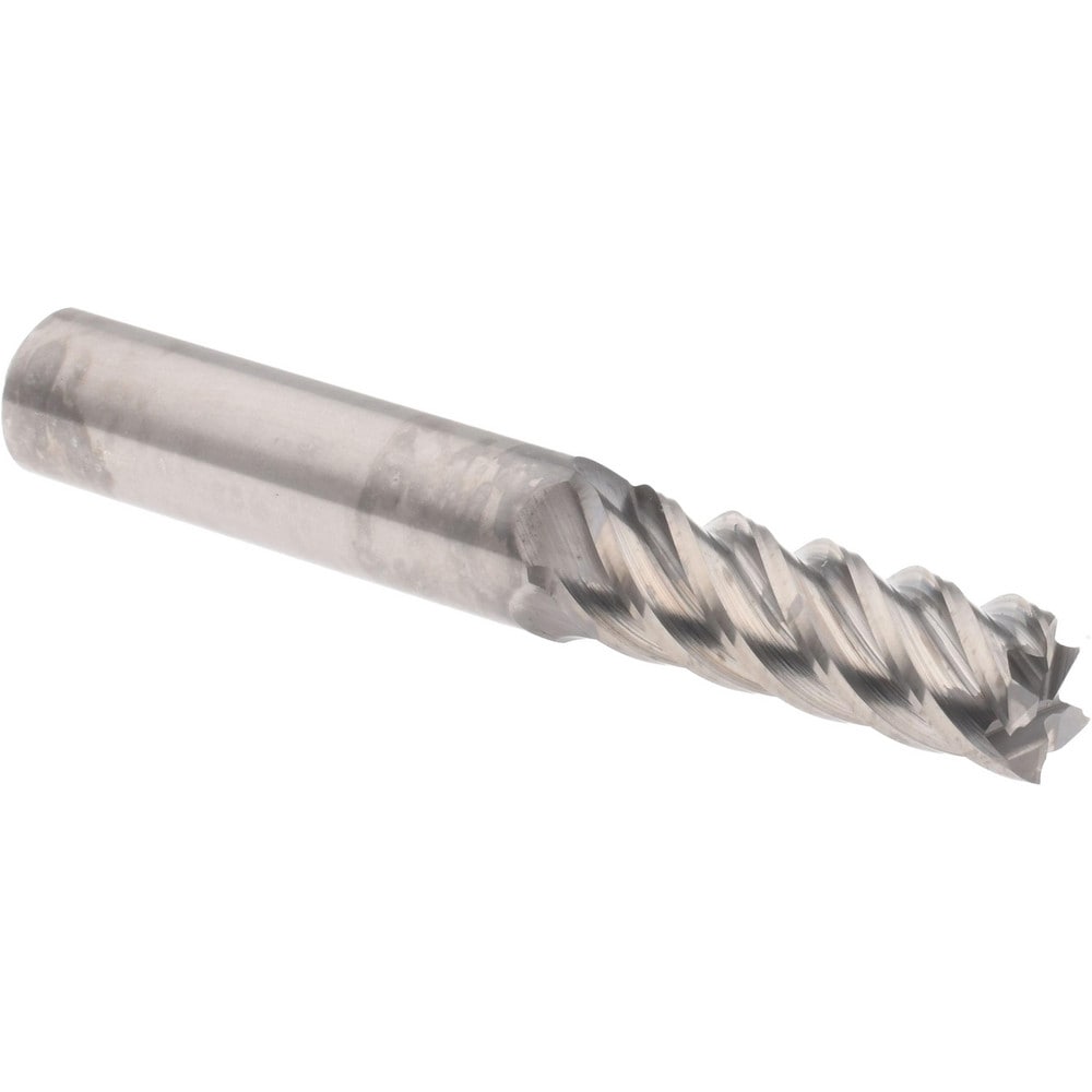 Accupro 5453438 Square End Mill: 11/32 Dia, 1 LOC, 3/8 Shank Dia, 2-1/2 OAL, 5 Flutes, Solid Carbide 