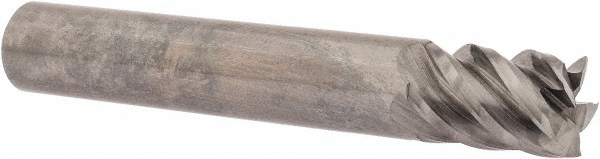 2500142 Square End Mill: 5/16" Dia, 7/16" LOC, 5 Flute, Solid Carbide  