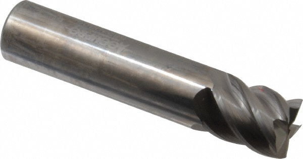Accupro 545S6250 Square End Mill: 5/8 Dia, 3/4 LOC, 5/8 Shank Dia, 3 OAL, 5 Flutes, Solid Carbide Image