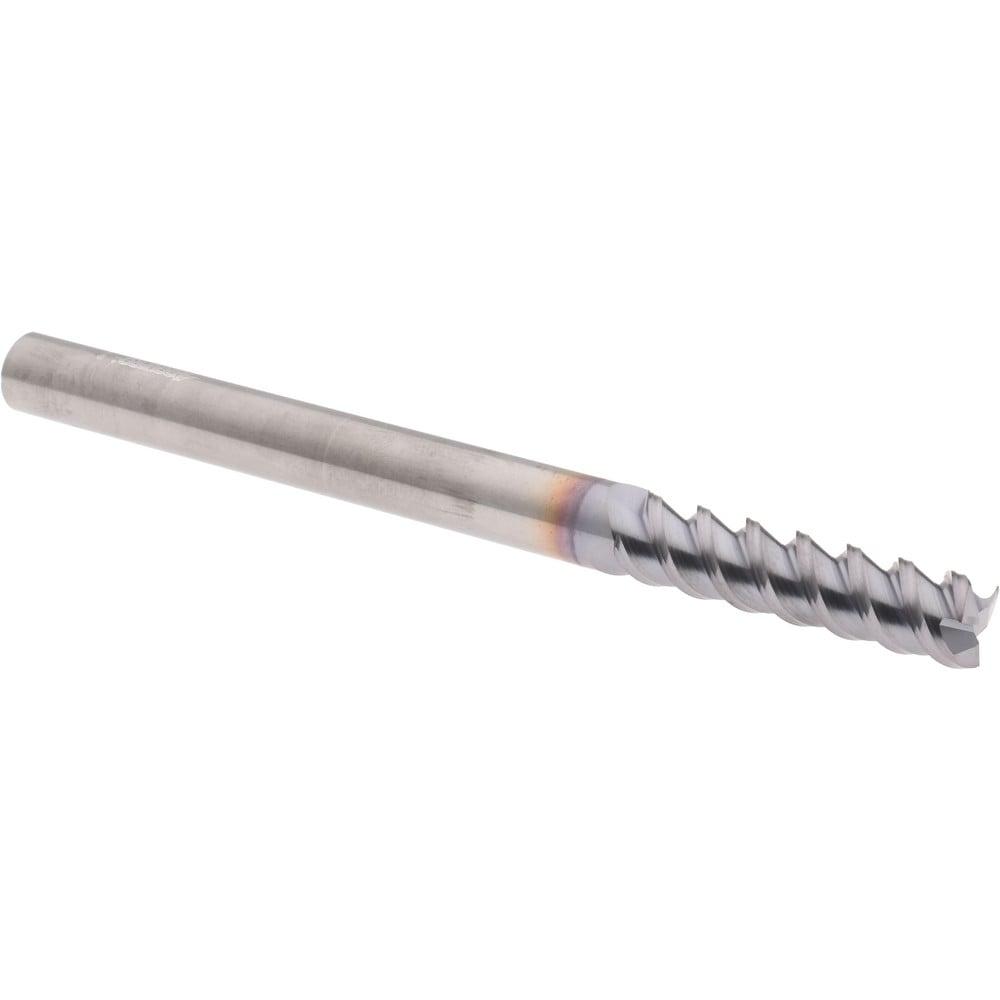 Accupro 360L3125C4 Square End Mill: 5/16 Dia, 1-1/4 LOC, 5/16 Shank Dia, 4 OAL, 3 Flutes, Solid Carbide 