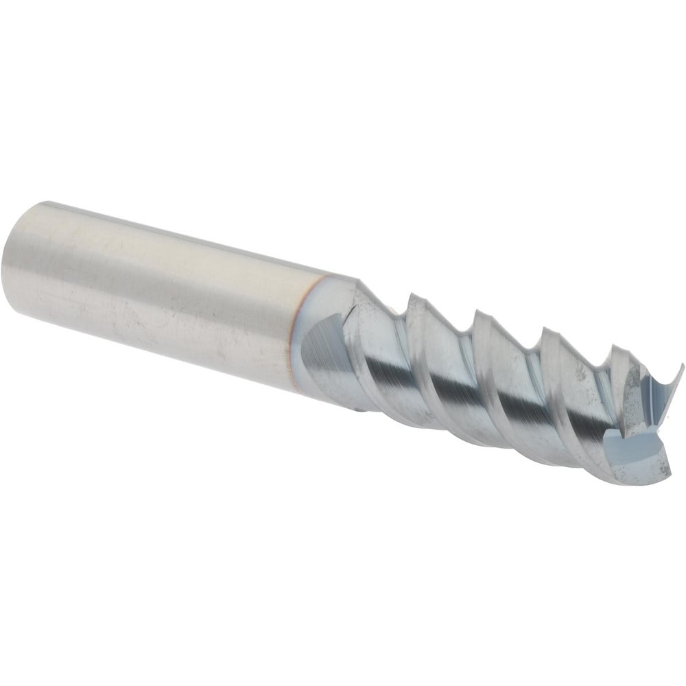 Accupro 3605000C4 Square End Mill: 1/2 Dia, 1 LOC, 1/2 Shank Dia, 3 OAL, 3 Flutes, Solid Carbide 