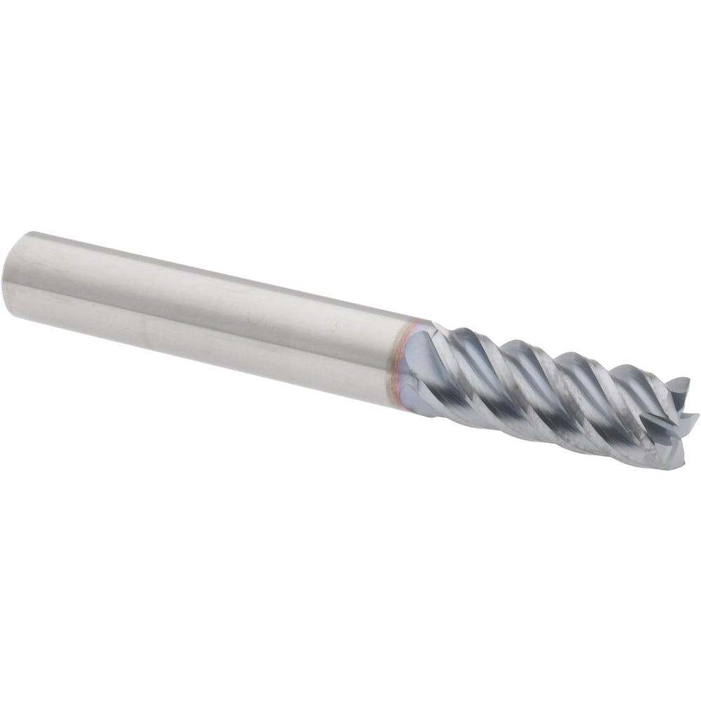 Accupro 5453125C4 Square End Mill: 5/16 Dia, 13/16 LOC, 5/16 Shank Dia, 2-1/2 OAL, 5 Flutes, Solid Carbide 