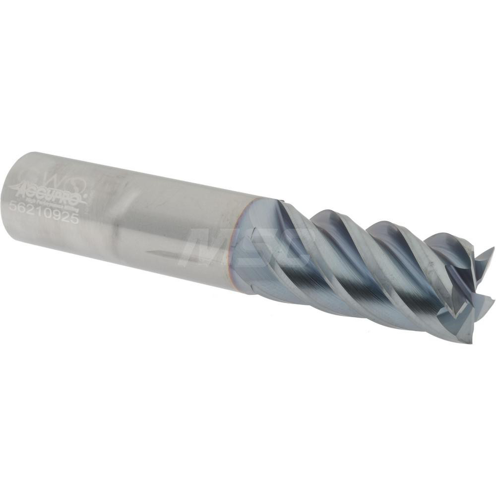 Accupro 5457500C4 Square End Mill: 3/4 Dia, 1-5/8 LOC, 3/4 Shank Dia, 4 OAL, 5 Flutes, Solid Carbide Image