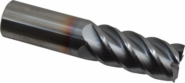 Accupro 5458750C4 Square End Mill: 7/8 Dia, 2 LOC, 7/8 Shank Dia, 4 OAL, 5 Flutes, Solid Carbide Image