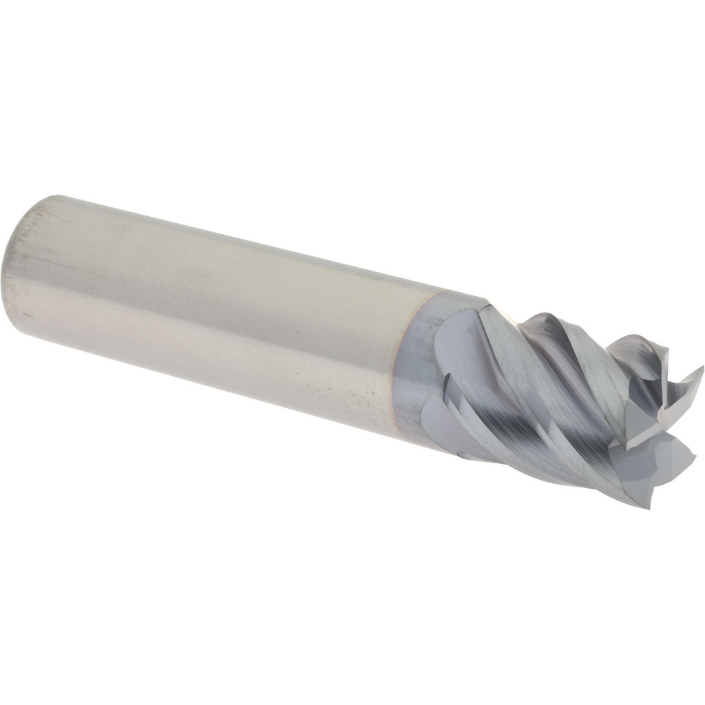 Accupro 545S6250C4 Square End Mill: 5/8 Dia, 3/4 LOC, 5/8 Shank Dia, 3 OAL, 5 Flutes, Solid Carbide Image