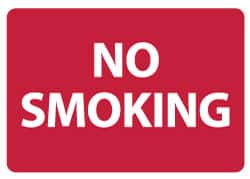 Sign: Rectangle, "No Smoking"