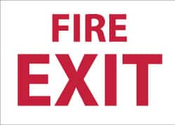 Fire Exit, Plastic Fire Sign