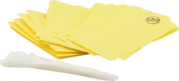 Blank Tag: 3'' High, Yellow, Vinyl