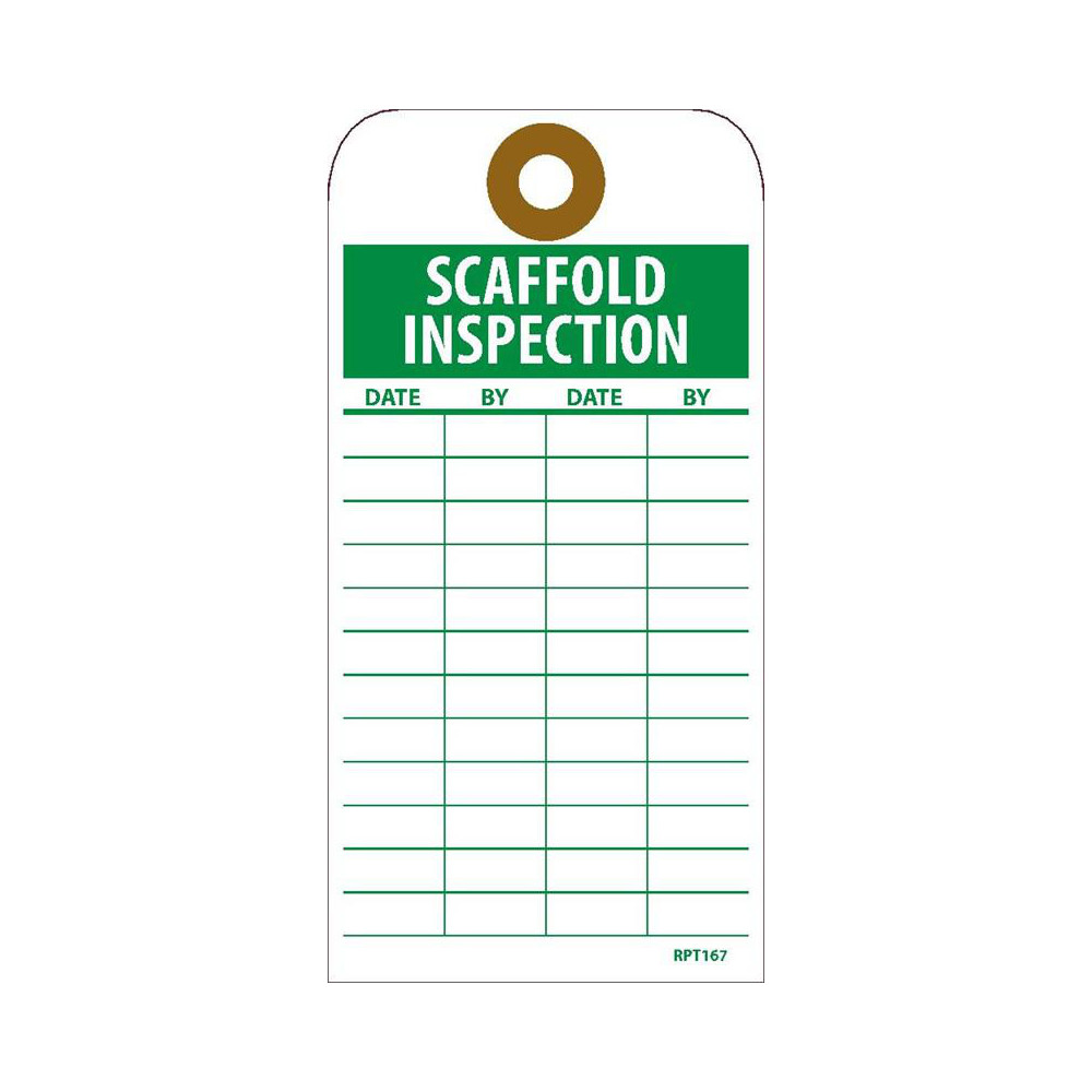 Vinyl Inspection Tag AccuformNMC - Inspection Tag: Rectangle, 3