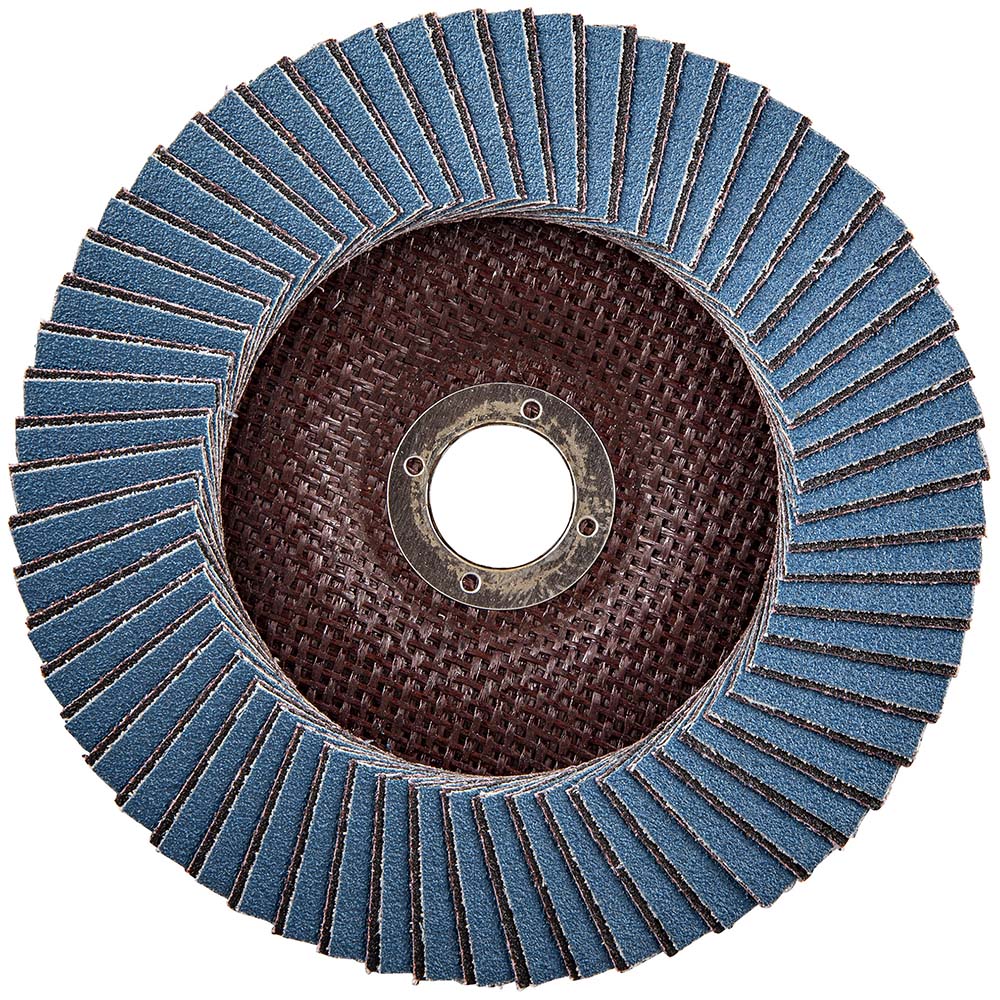 Norton 6" 80 Grit 7/8" Center Hole Type 27 Ceramic Alumina Flap Disc