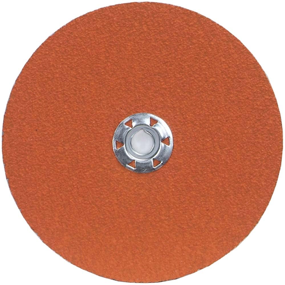 Fiber Disc: 7" Disc Dia, 24 Grit, Ceramic Alumina