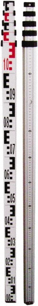 Optical Level Aluminum Grade Rod - 5 Sections, 4m Overall Length