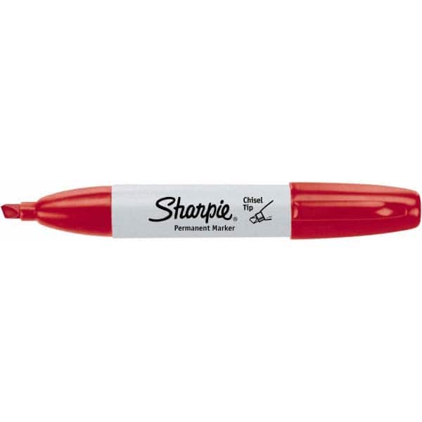 Permanent Marker: Red, AP Non-Toxic, Chisel Point