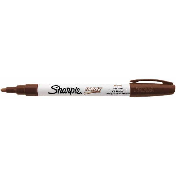 Sharpie - Paint Pen Marker: Brown, Oil-Based, Fine Point - 56318512 - MSC  Industrial Supply