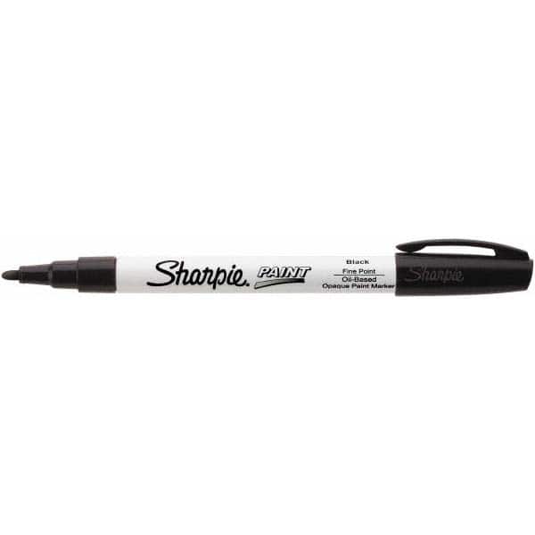 Paint Pen Marker: Black, Oil-Based, Fine Point