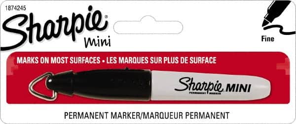Sharpie - Permanent Marker: Black, AP Non-Toxic, Fine Point - 95377693 -  MSC Industrial Supply