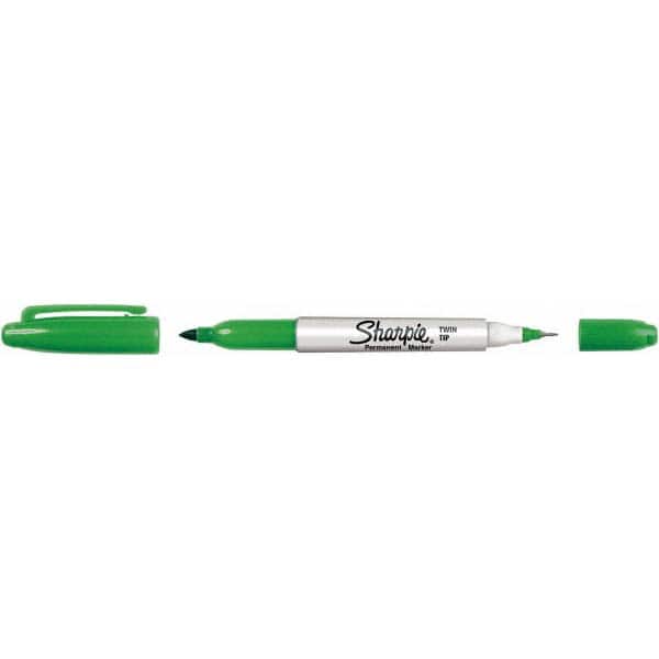 Sharpie - Permanent Marker: Green, AP Non-Toxic, Twin Tip Fine