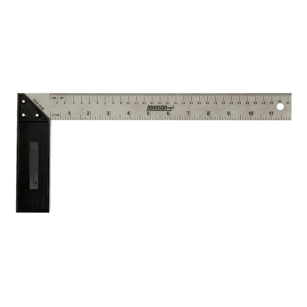12" Blade Length x 1-1/2" Blade Width, 5-7/8" Base Length x 1-1/2" Base Width Stainless Steel Square