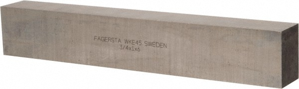 Seco 63005248 Tool Bit Blank: 3/4" Width, 1" Height, 6" OAL, WKE45, Cobalt, Rectangle Image