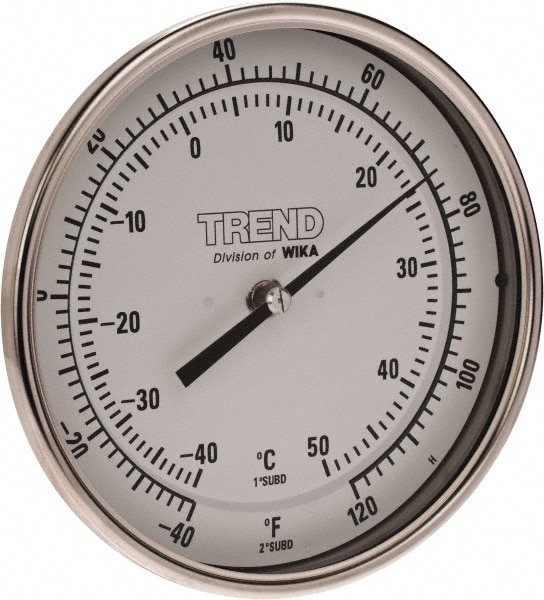 Wika 50025A002G4 Bimetal Dial Thermometer: -40 to 120 ° F, 2-1/2" Stem Length Image