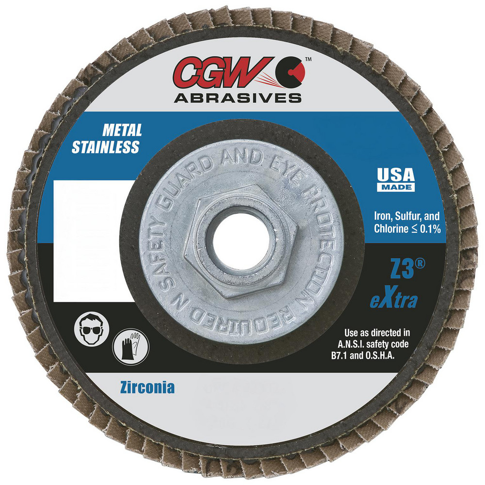 CGW® 35624 Flat Depressed Center Wheel, 4-1/2 In Wheel Diameter, 1/4 In