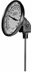 5 inch Wall or Flush Mount Direct Drive Dial Thermometer, 50B & 50C
