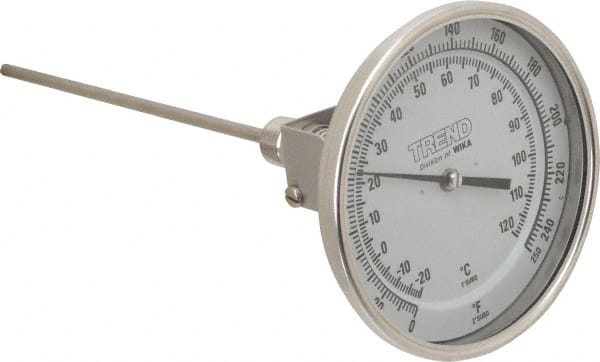 Details about   Winters 52090B8 Bimetal Thermometer Range 0-250 F&C 5" Dial 9" Stem 1/2" NPT NOS