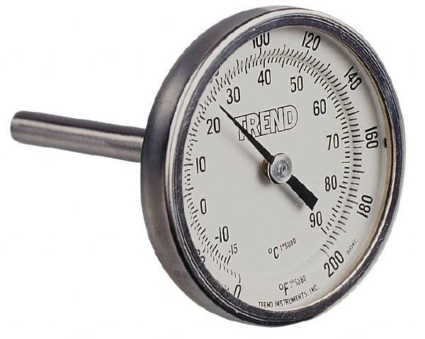 2" Bimetal Thermometer 25~125F/C Back Connection 