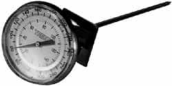 Wika 2008019 Bimetal Dial Thermometer: -40 to 160 ° F, 8" Stem Length 