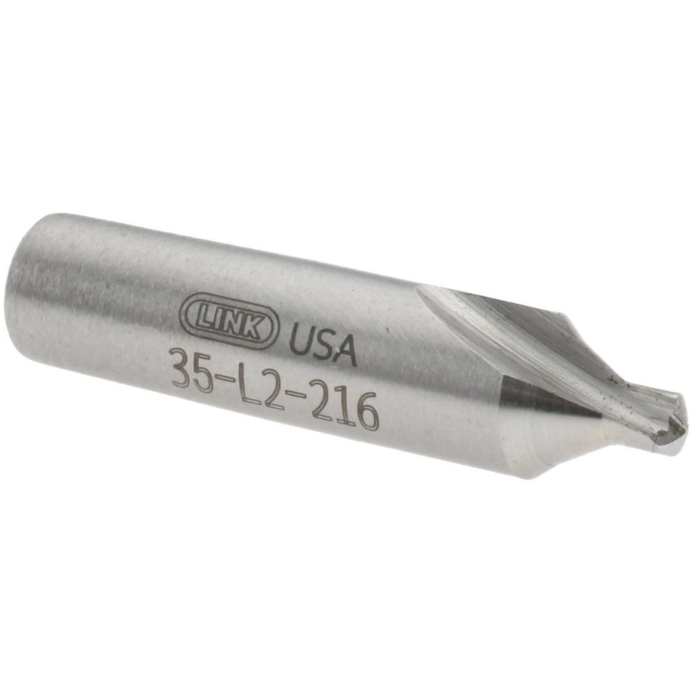 Combo Drill & Countersink: #13, 1/4" Body Dia, High Speed Steel